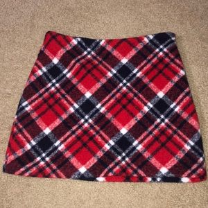 Plaid short skirt